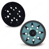 5inch (125mm) 8+4 Hole Round Black PU Hook And Loop Backing Pad Sander Backing Pad Replacement Pad Sanding Pads for Polishing Buffing Sander