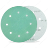 8inch 8 Holes Grit P40-3000 Green Film Sanding Disks Paper Sandpaper Disc