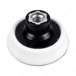 3inch (75mm) Polishing Pad 15mm Medium Soft PU Foam M10/M14/M16/5/8" Thread Hook & Loop & PSA Backing Buffing Pad for Car Polishing & Detailing