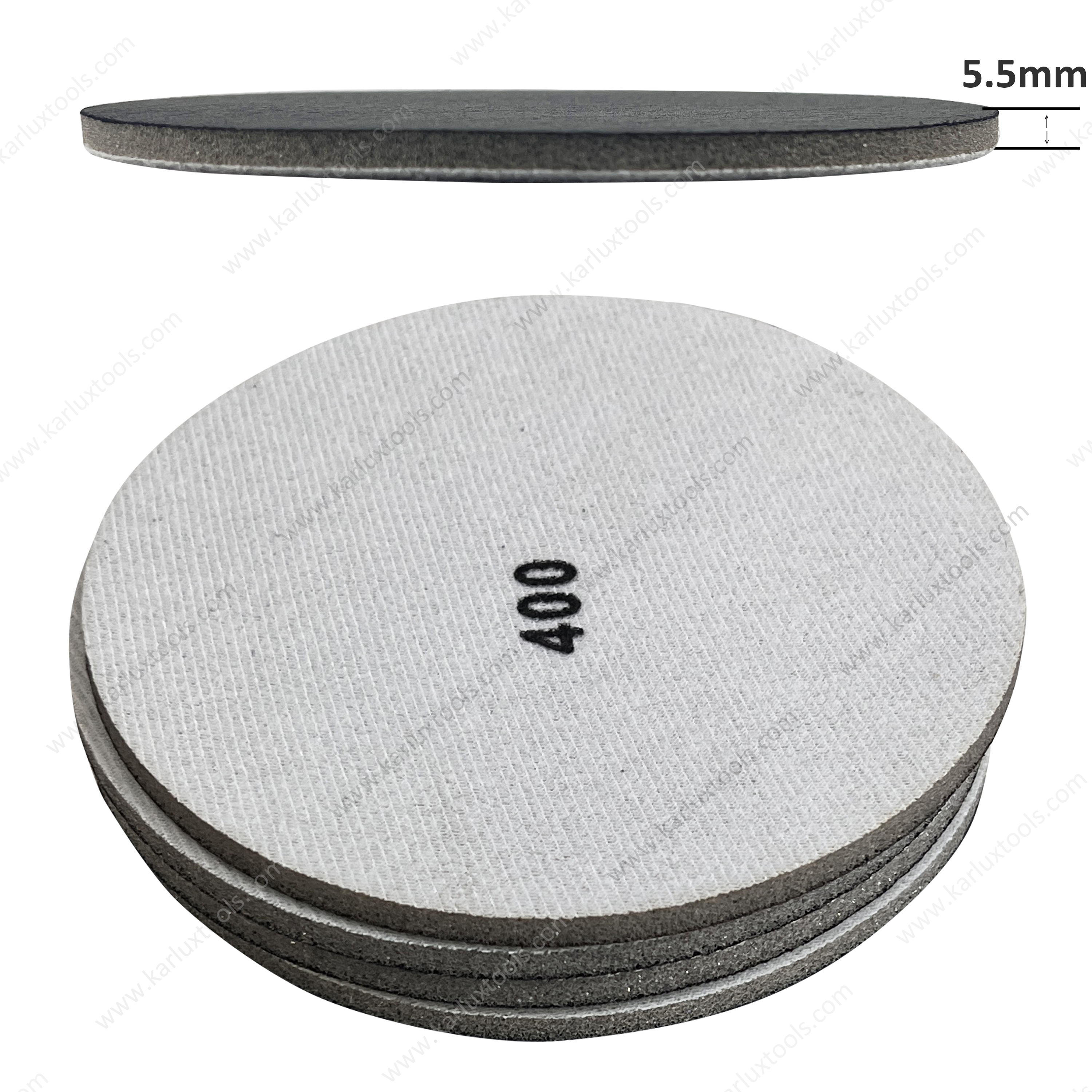 6 Inch Premium Sponge Sanding Discs 5mm Thick Premium Alumina Abrasive for High-End Automotive Paint Finishing & Woodworking