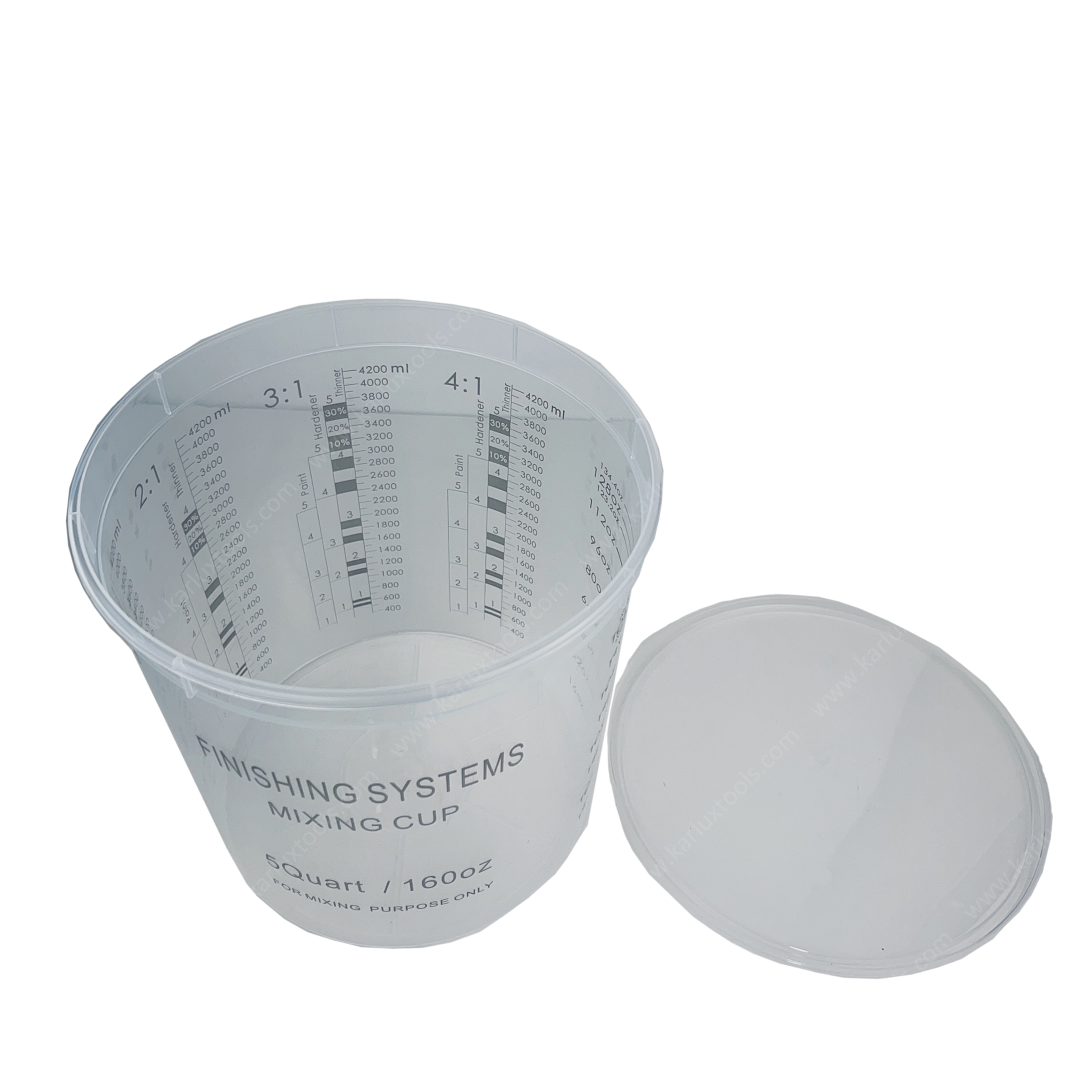 Disposable Paint Mixing Cups with Scale 4200ml