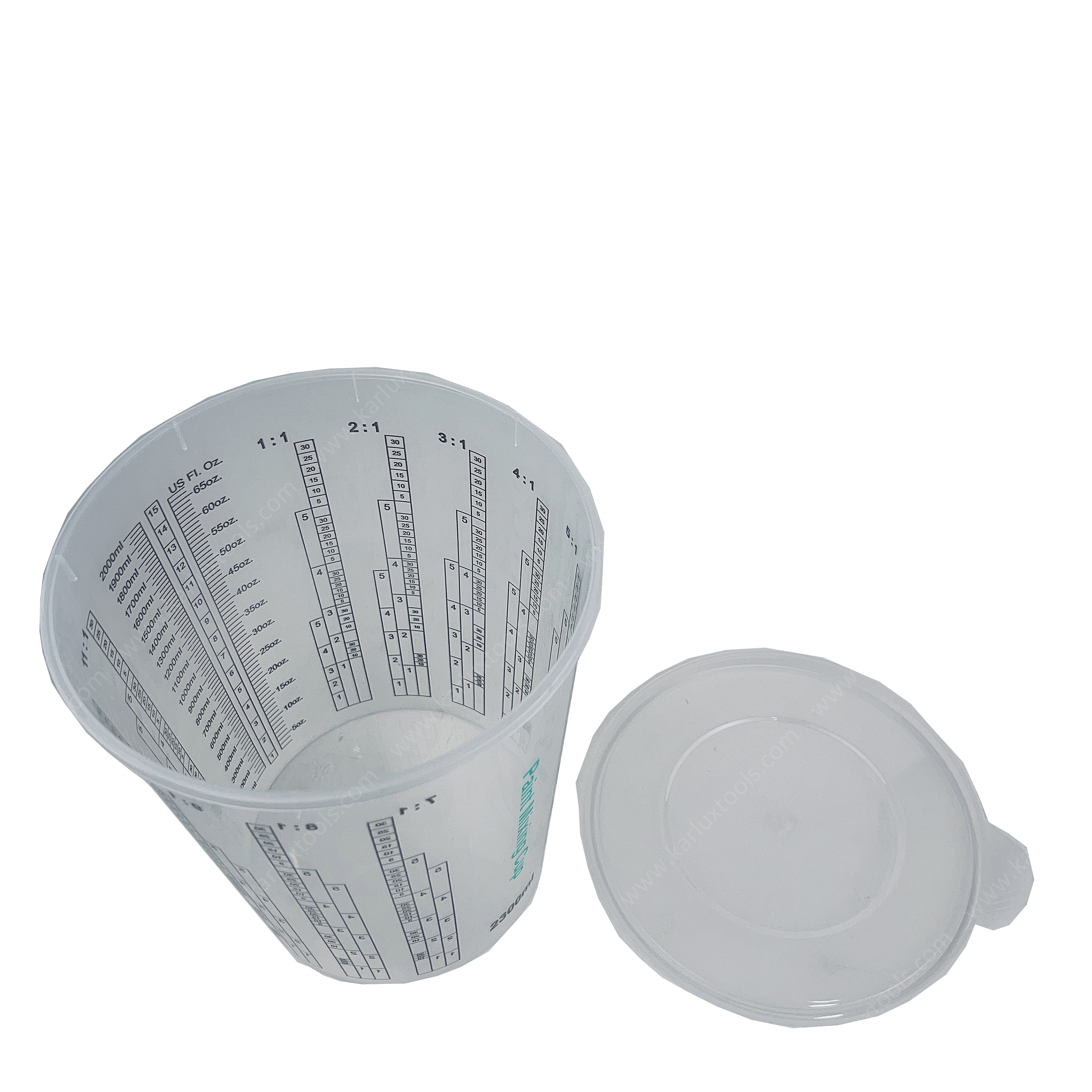 Disposable Paint Mixing Cups with Scale 2300ml