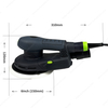 6Inch 150mm Orbit 8Mm 10000 Rpm Central Vacuum 400W Dustless Sander Power Cord Removable Electric Orbital Sander