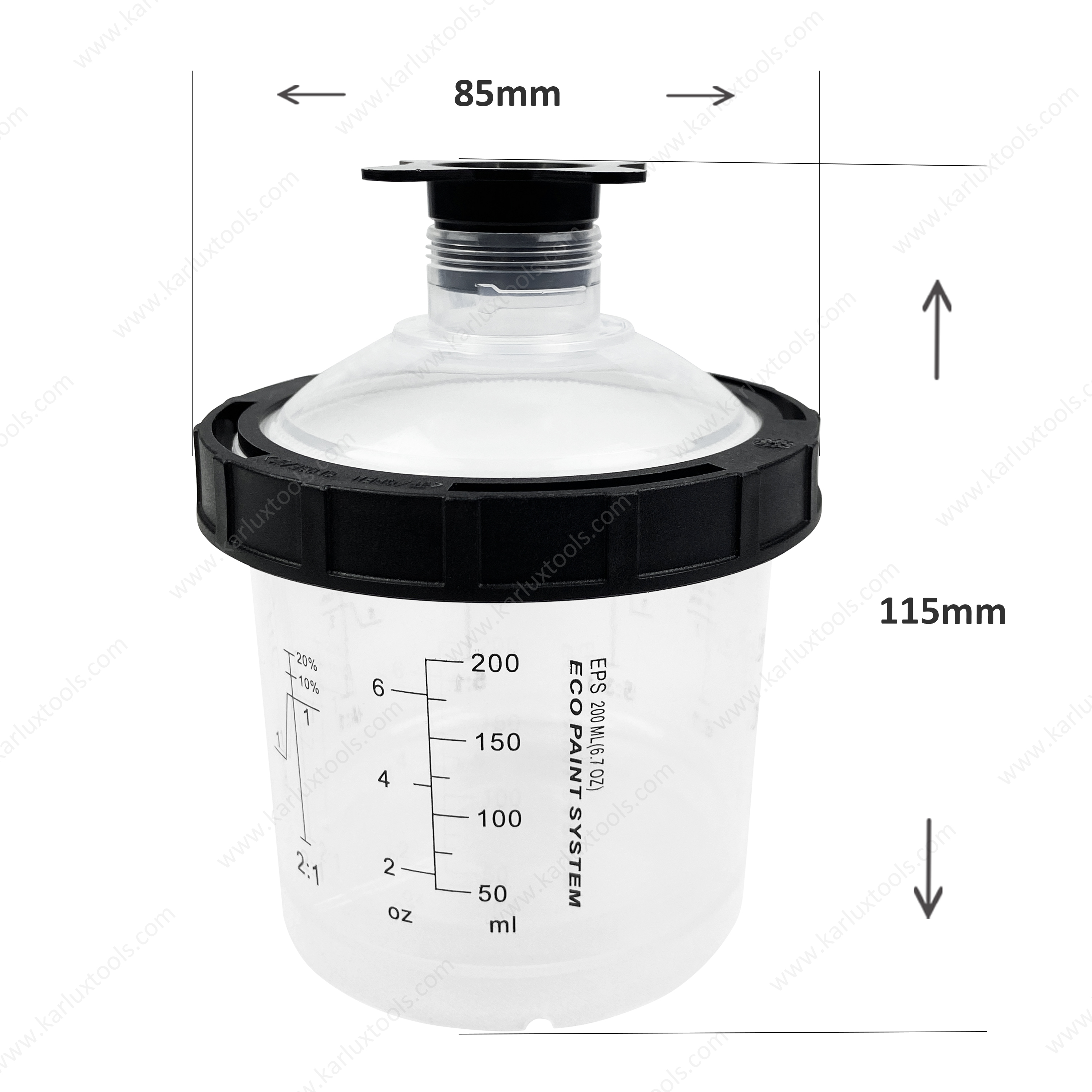 200ml Disposable Air Spray Gun Paint Mixing Cup