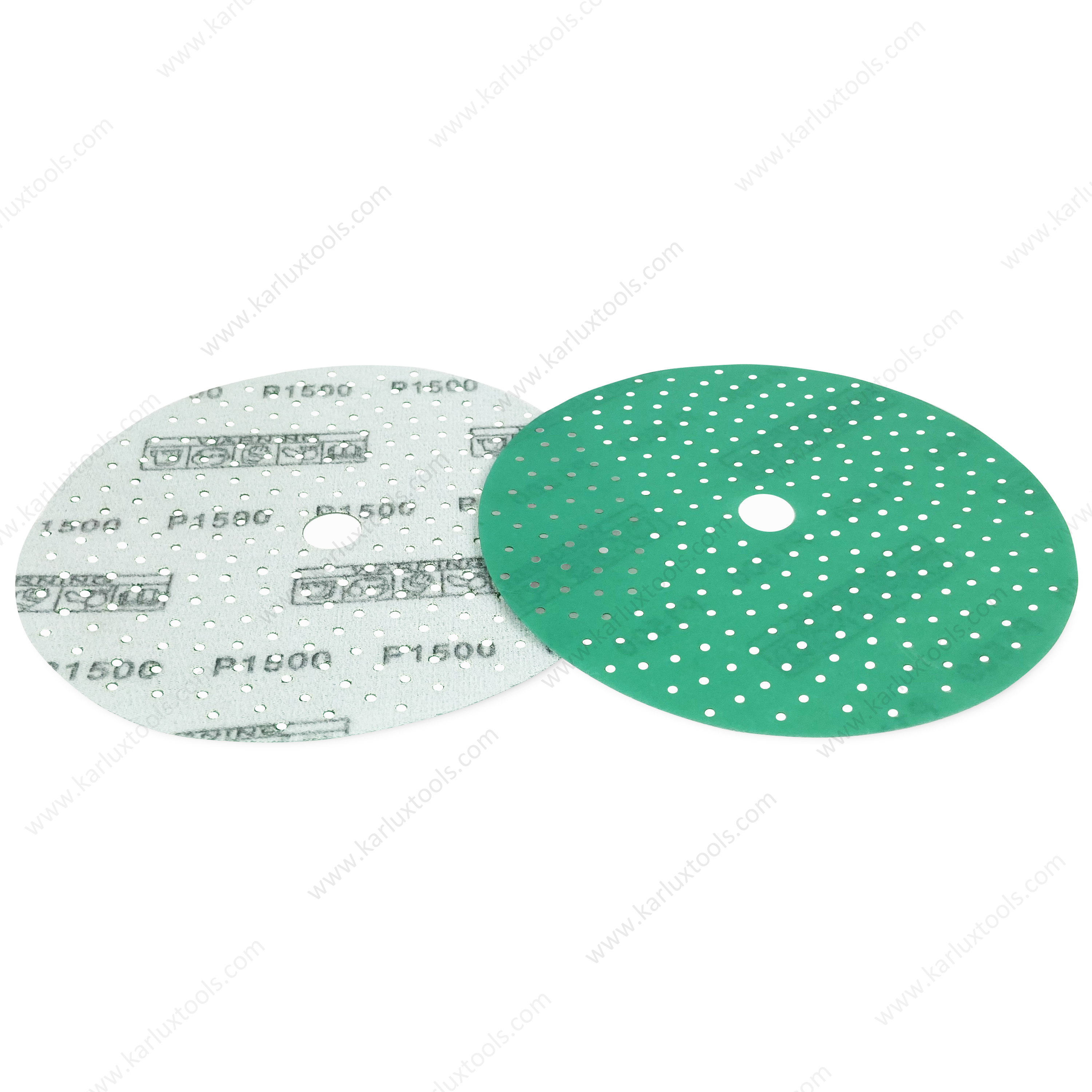 6Inch 150mm Green Sanding Paper Grit 40-3000 Sandpaper Disc for Vacuum Sander