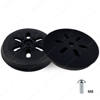 6inch(150mm) 6 Holes M8 Round Short-Hook Velcro Sander Pad Replacement Plate Backing Pad for Rotary Sander