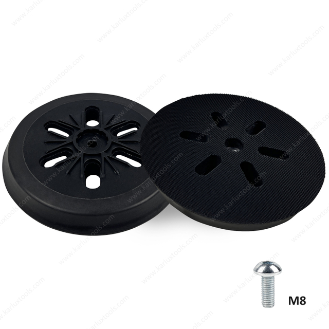 6inch(150mm) 6 Holes M8 Round Short-Hook Velcro Sander Pad Replacement Plate Backing Pad for Rotary Sander