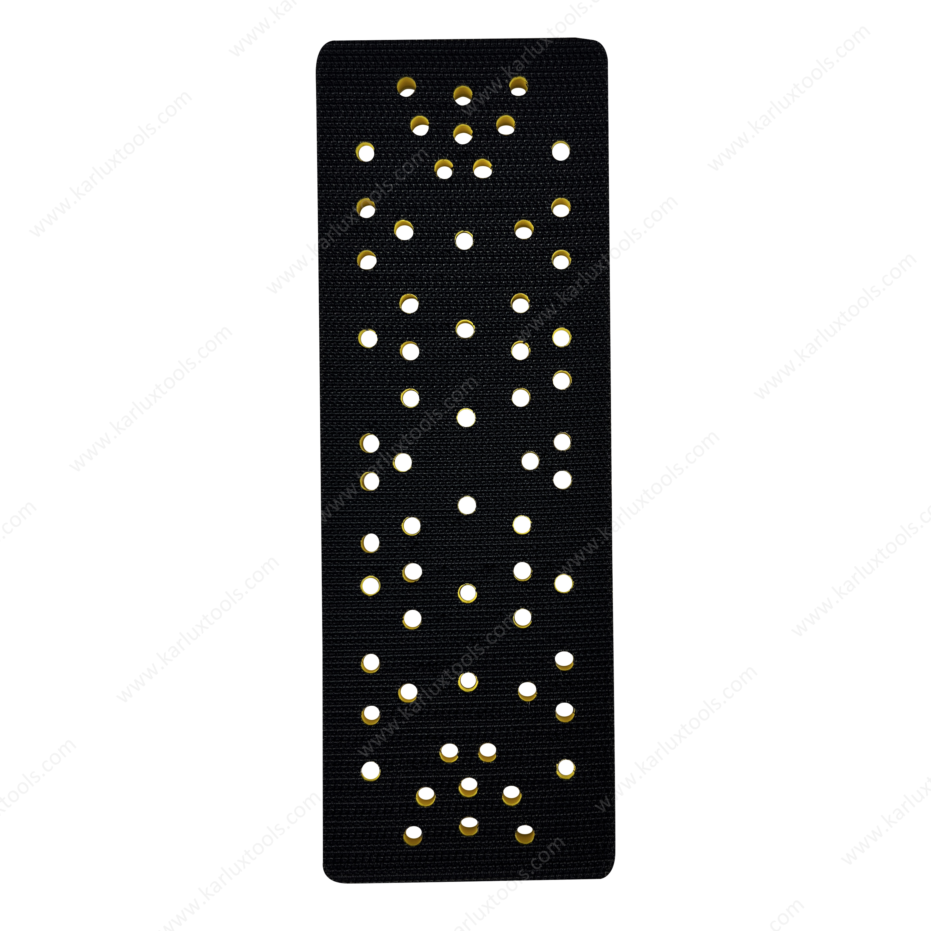 70x198mm 13.8mm Rectangular Sanding Pad Multiple Hole Backing Pad Hook and Loop Backup Pad