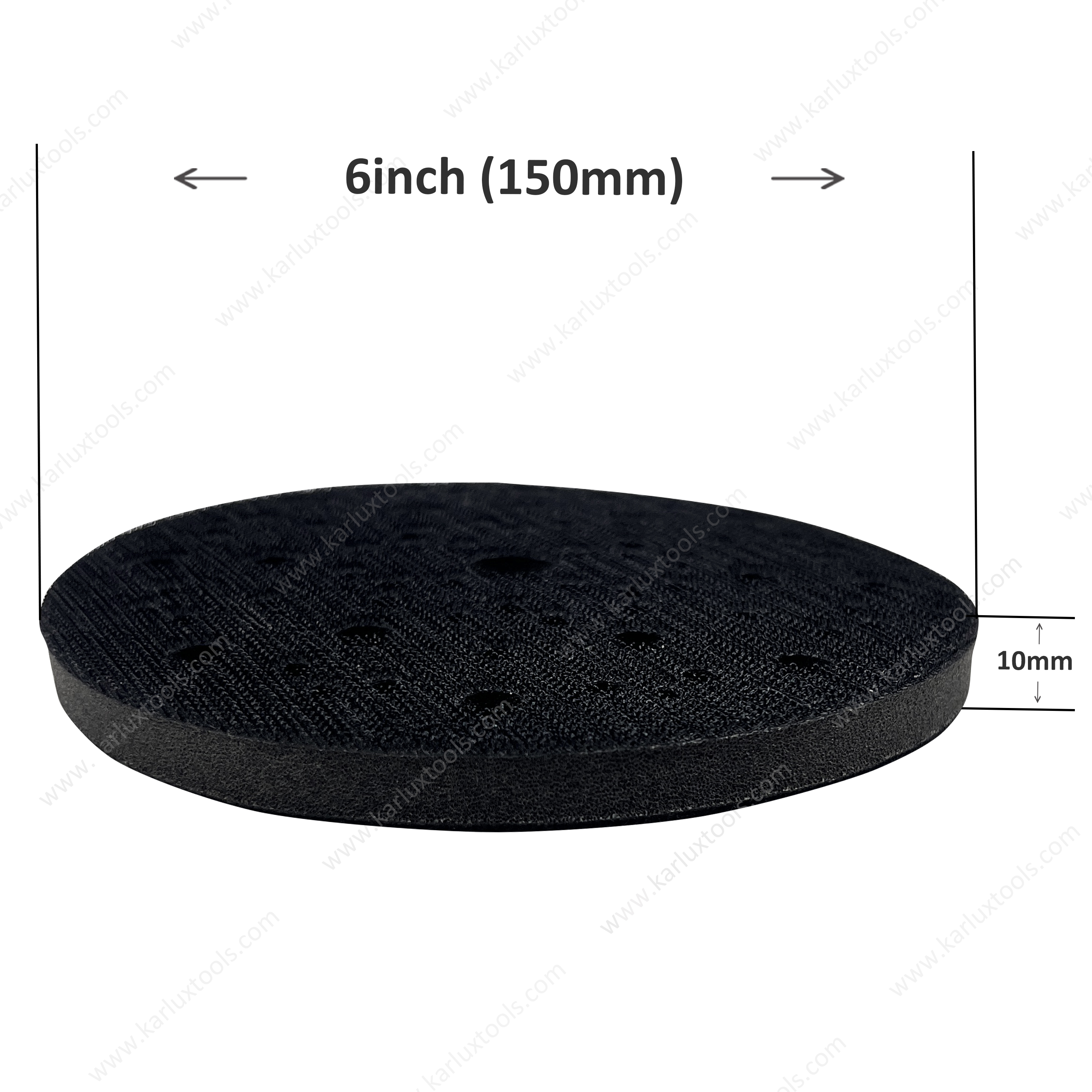 6inch 150mm 67Holes Round Hook and Loop Sponge Cushion Buffer Backing Pad Foam Soft Sanding Interface Pad