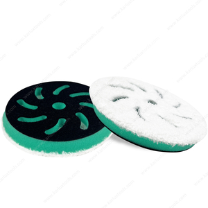 6inch 150mm Cyclone Holes Premium Foam Polishing Pad Beveled Edge DA Buff Pads Microfiber Wool Sponge Buffing Pad for Car Care