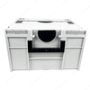 40x30x24cm Medium Storage Box Waterproof Dustproof Stackable Tool Case System ABS Plastic Tool Box Systainer Case with Handles