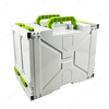 40x30x12cm Waterproof Dustproof Stackable Storage Box System Plastic Modular Tool Boxes Systainer Case with Handles