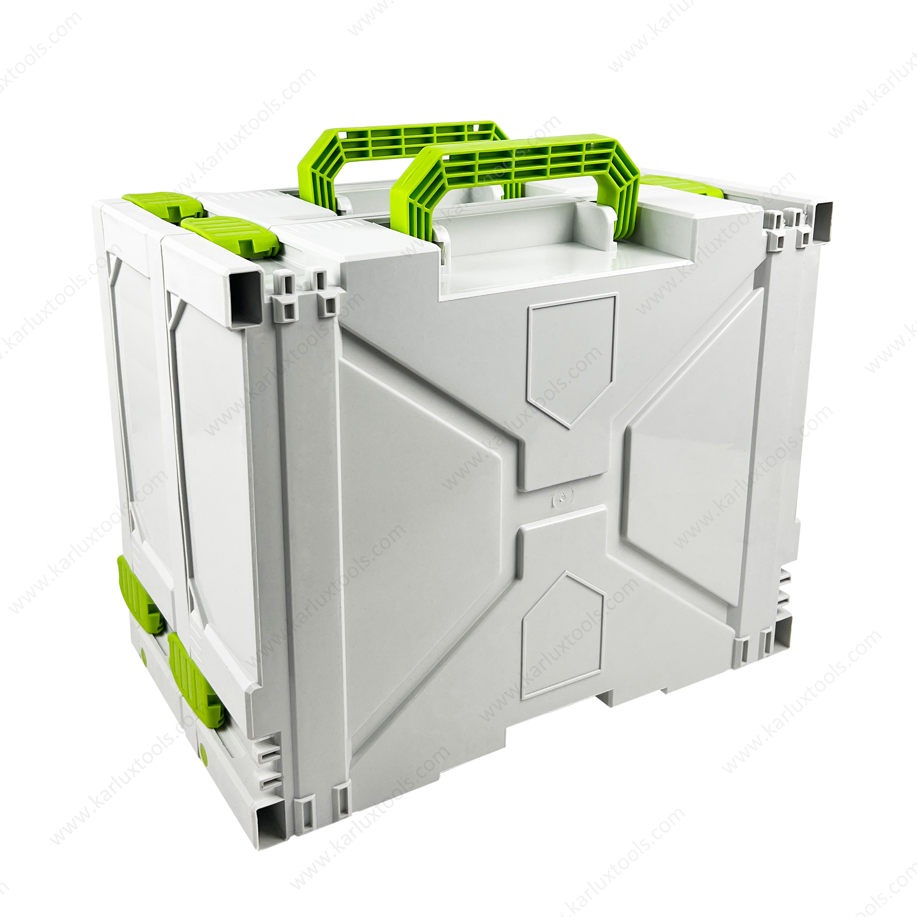 40x30x12cm Waterproof Dustproof Stackable Storage Box System Plastic Modular Tool Boxes Systainer Case with Handles