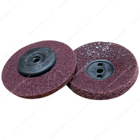 94mm Red Medium Nylon Fiber Polishing Wheel Grinder Sanding Disc Scouring Pad Buffing Sanding Wheel for Angle Grinder