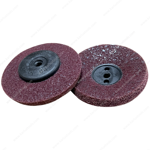 94mm Red Medium Nylon Fiber Polishing Wheel Grinder Sanding Disc Scouring Pad Buffing Sanding Wheel for Angle Grinder