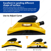 70*198mm Adjustable Curved Type Sanding Dust-Free Multi Hole Vacuum Hand Sanding Block for Car Maintenance Wall Grinding Flat