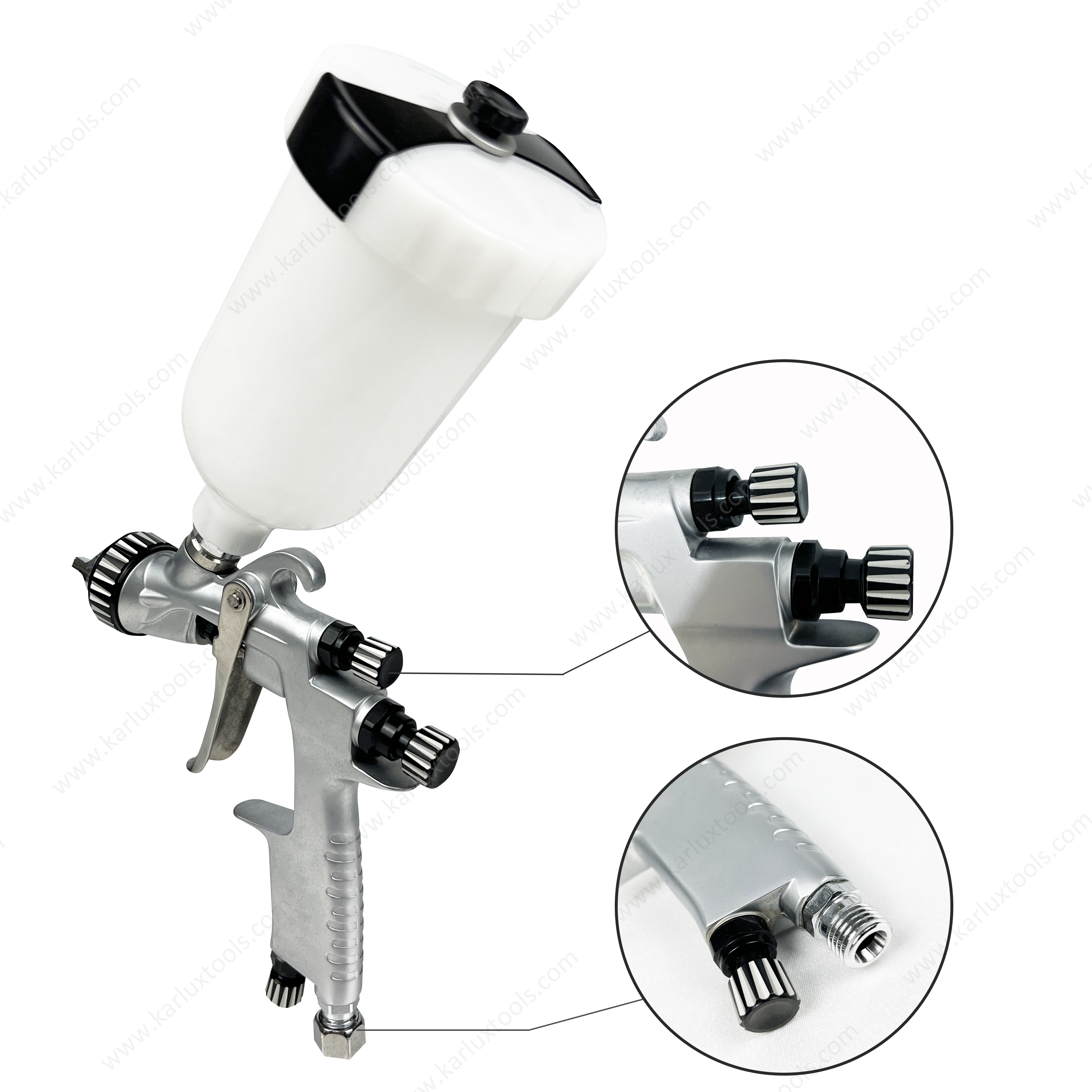 HVLP LVMP 0.8/1.0/1.2mm High Grade Stainless Steel Nozzle Automotive Pneumatic Paint Sprayer Air Spray Gun