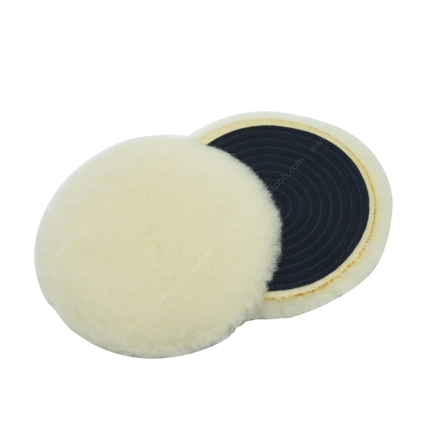 Wool Buffing Pad 1/2/3/4/5/6/7/8/9inch Swirl Fabric Back