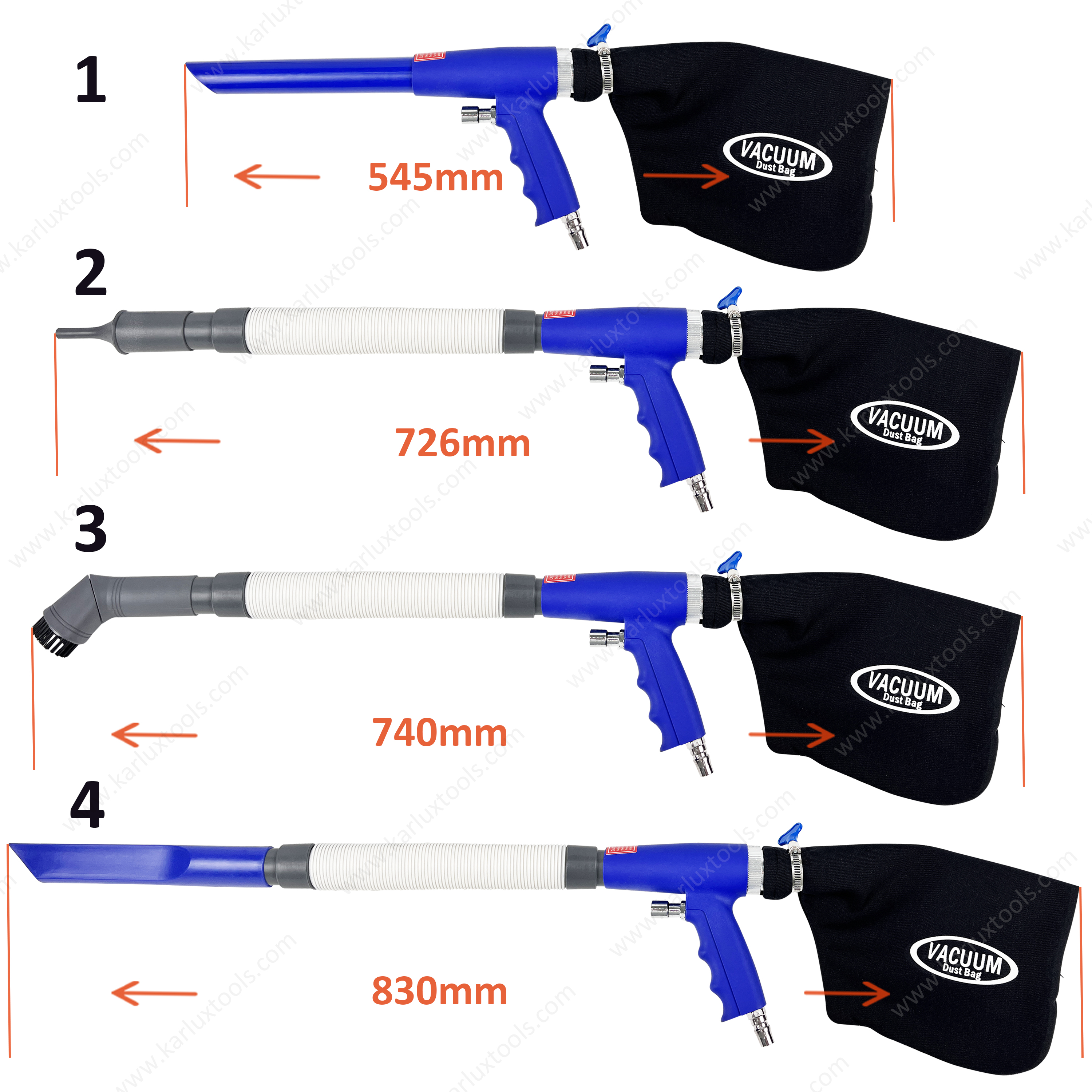 Adjustable Car Air Blow Mini Aluminum Alloy Car Dust Pen High Pressure Air Blower Air Blow Pen