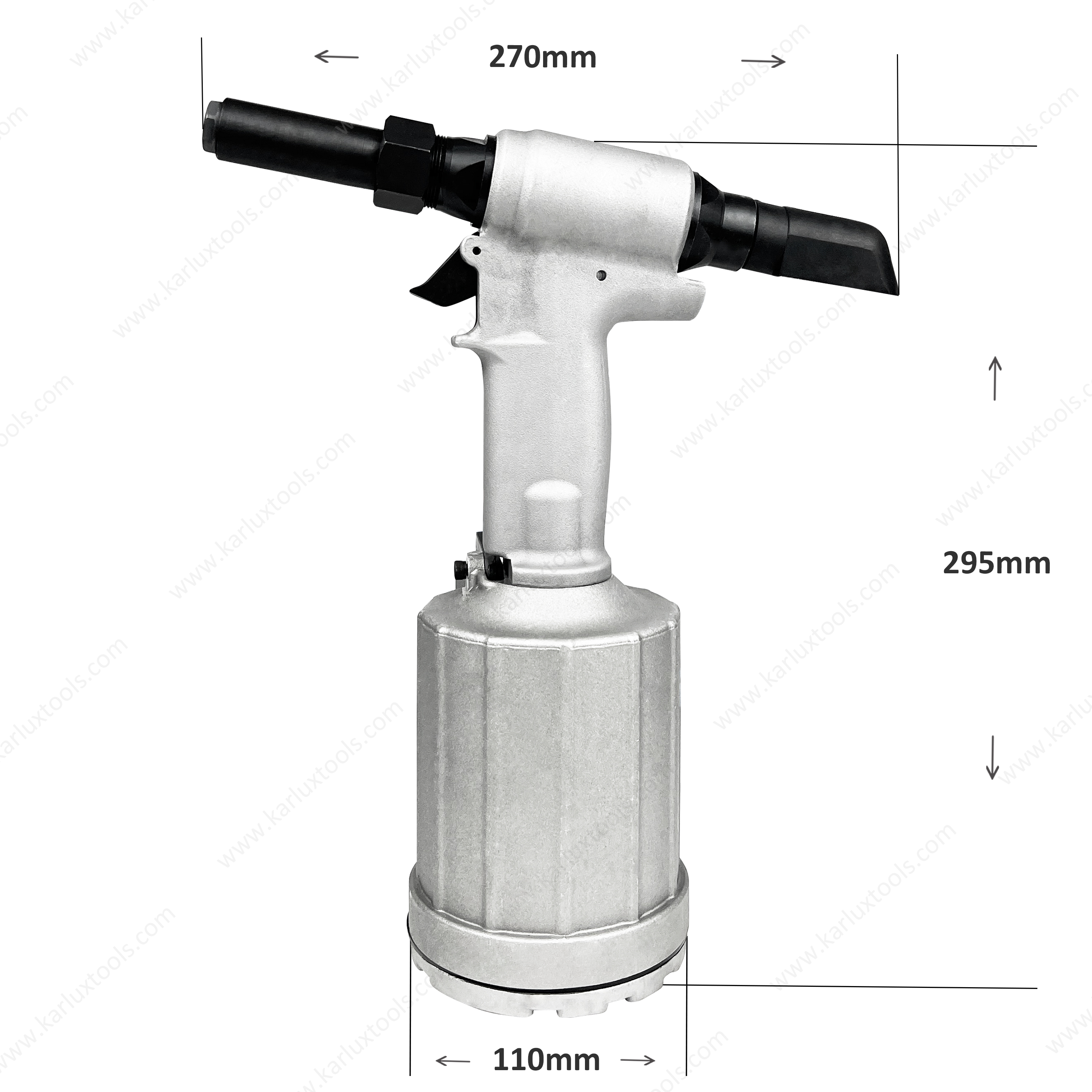 17mm Stroke Power PneumatiAirc Huck Rivet Tools Hydraulic Air Riveter