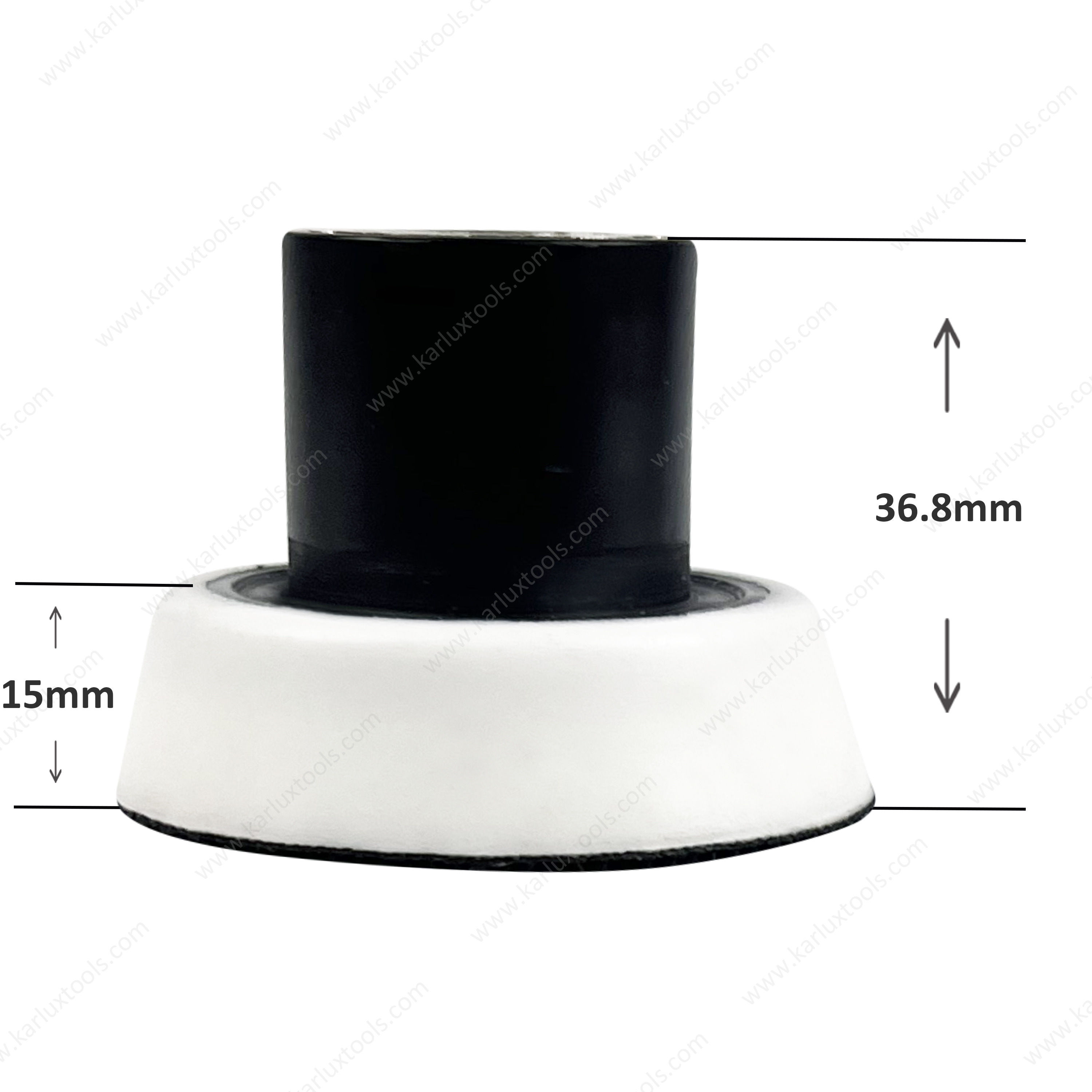 2inch (50mm) Polishing Pad 15mm Medium Soft PU Foam M10/M14/M16/5/8" Thread Hook & Loop & PSA Backing Buffing Pad for Car Polishing & Detailing