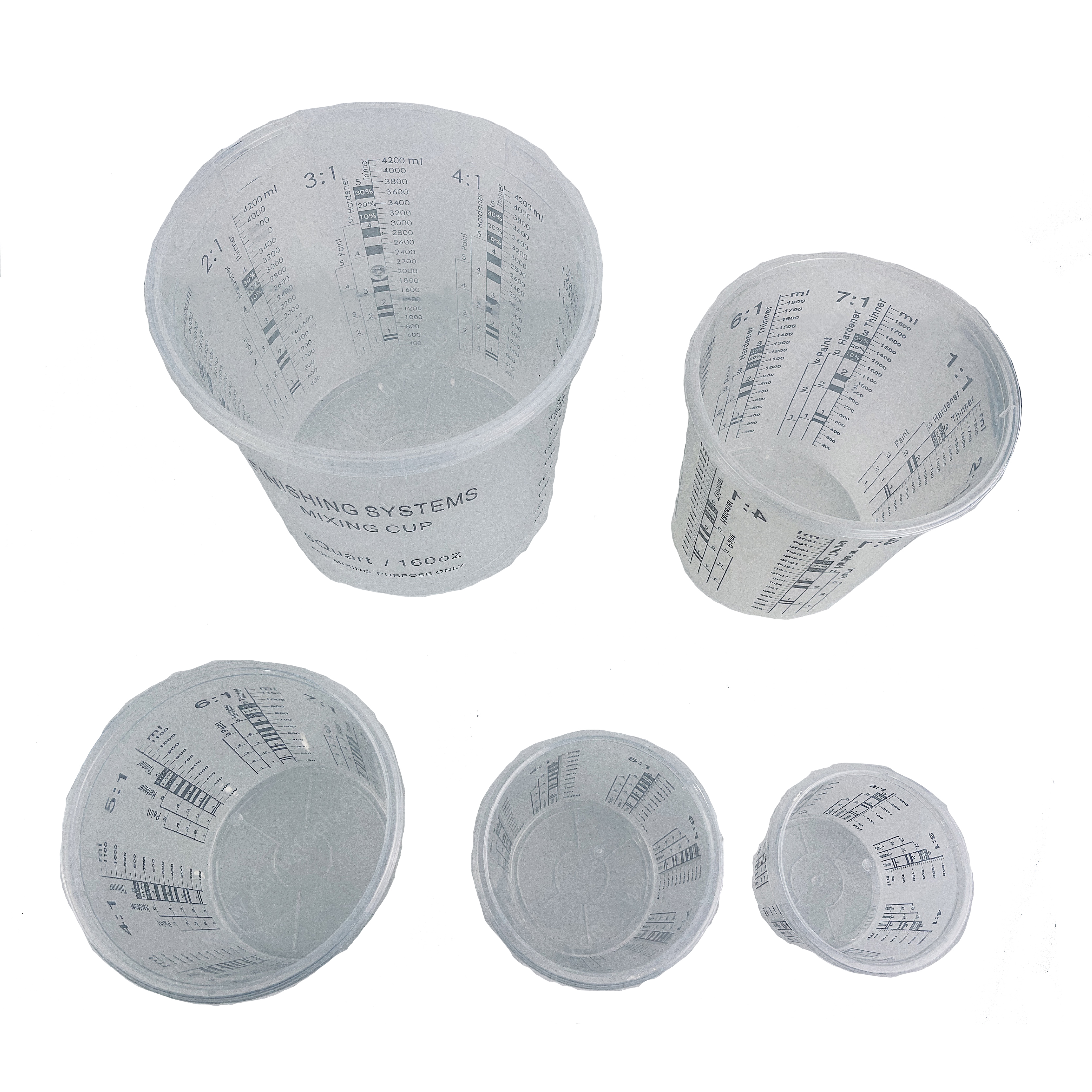 Disposable Paint Mixing Cups with Scale 550ml