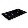 80x130mm 12+4 Holes Short-Hook Velcro Backing Pad Back up Pad Sanding Plate Rectangle Sanding Pad Assembly by Screws