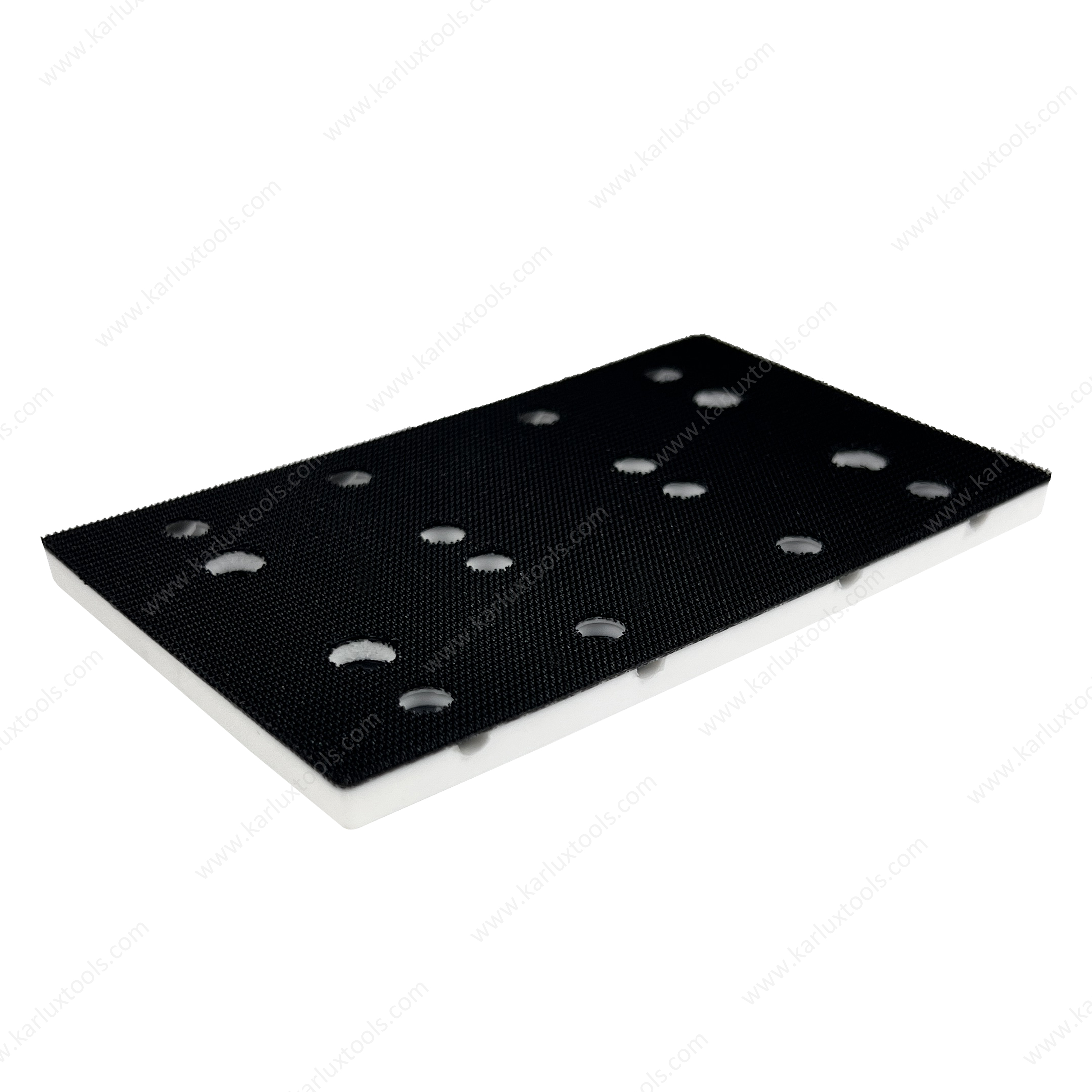 80x130mm 12+4 Holes Short-Hook Velcro Backing Pad Back up Pad Sanding Plate Rectangle Sanding Pad Assembly by Screws