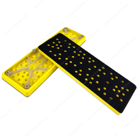 70x198mm 13.8mm Rectangular Sanding Pad Multiple Hole Backing Pad Hook and Loop Backup Pad