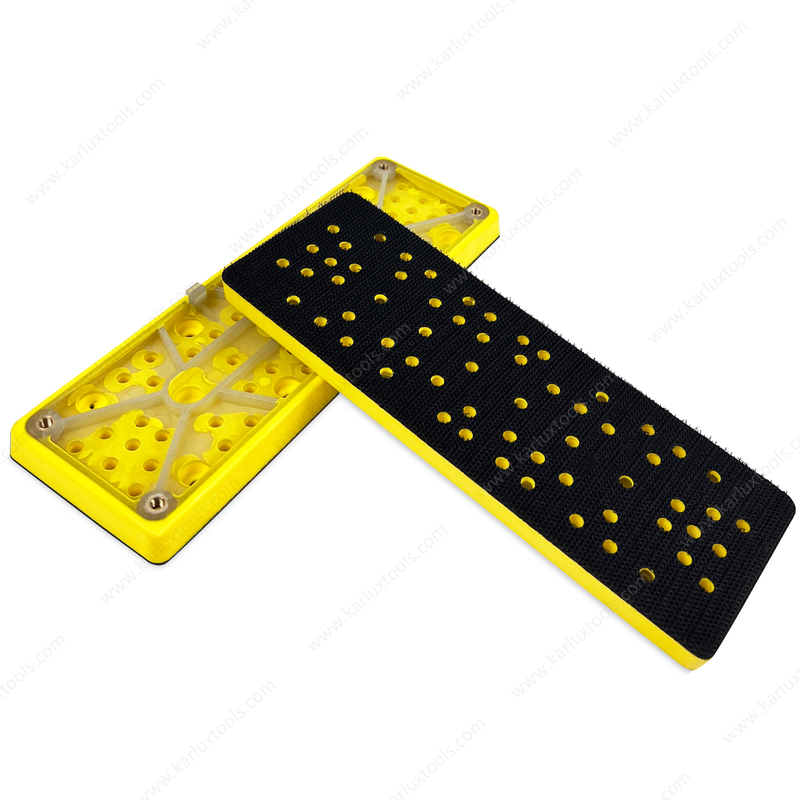 70x198mm 13.8mm Rectangular Sanding Pad Multiple Hole Backing Pad Hook and Loop Backup Pad