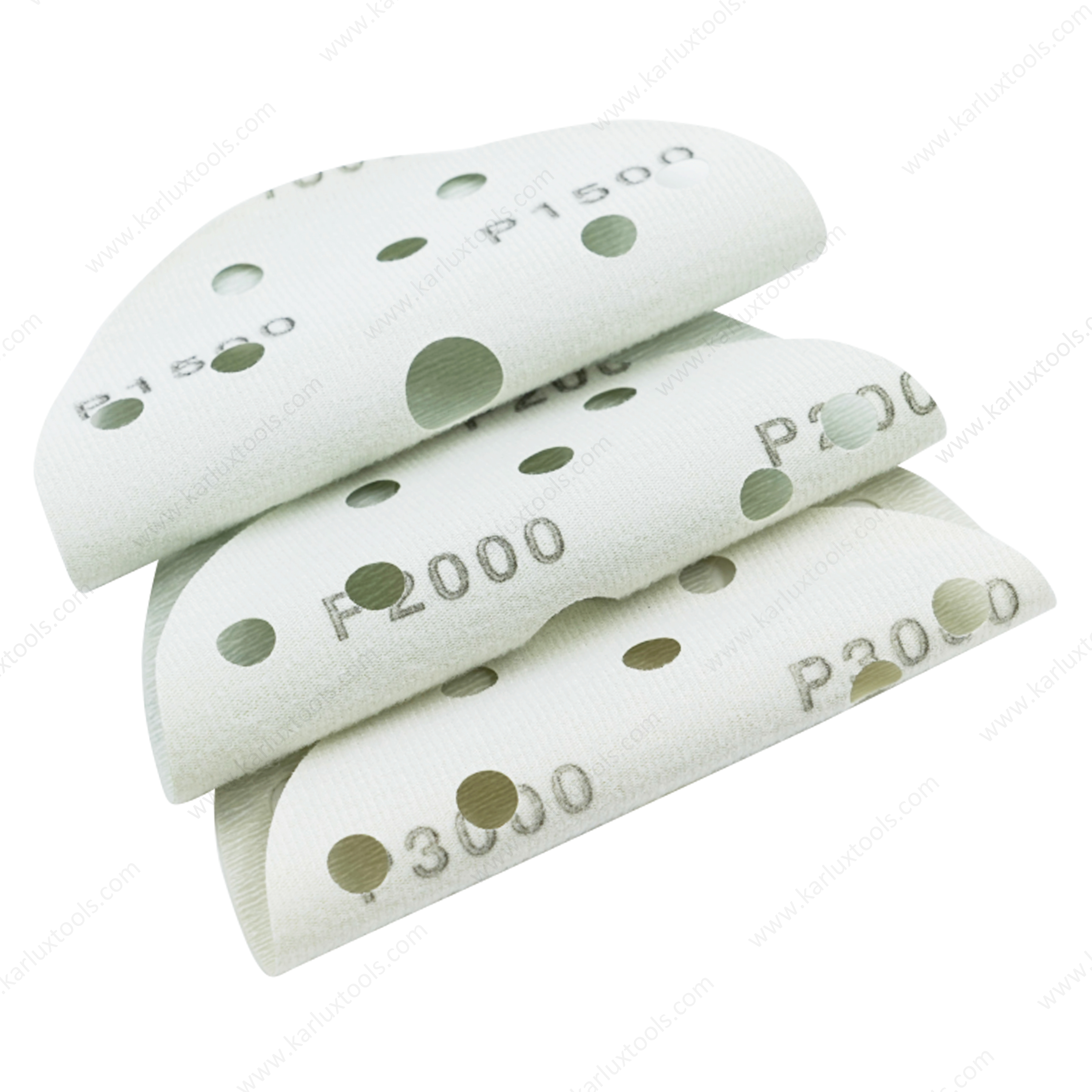3inch 75mm Multihole Grit P320-3000 Open Coat Sanding Paper Soft TPU Film Sandpaper Disc for High-precision Grinding