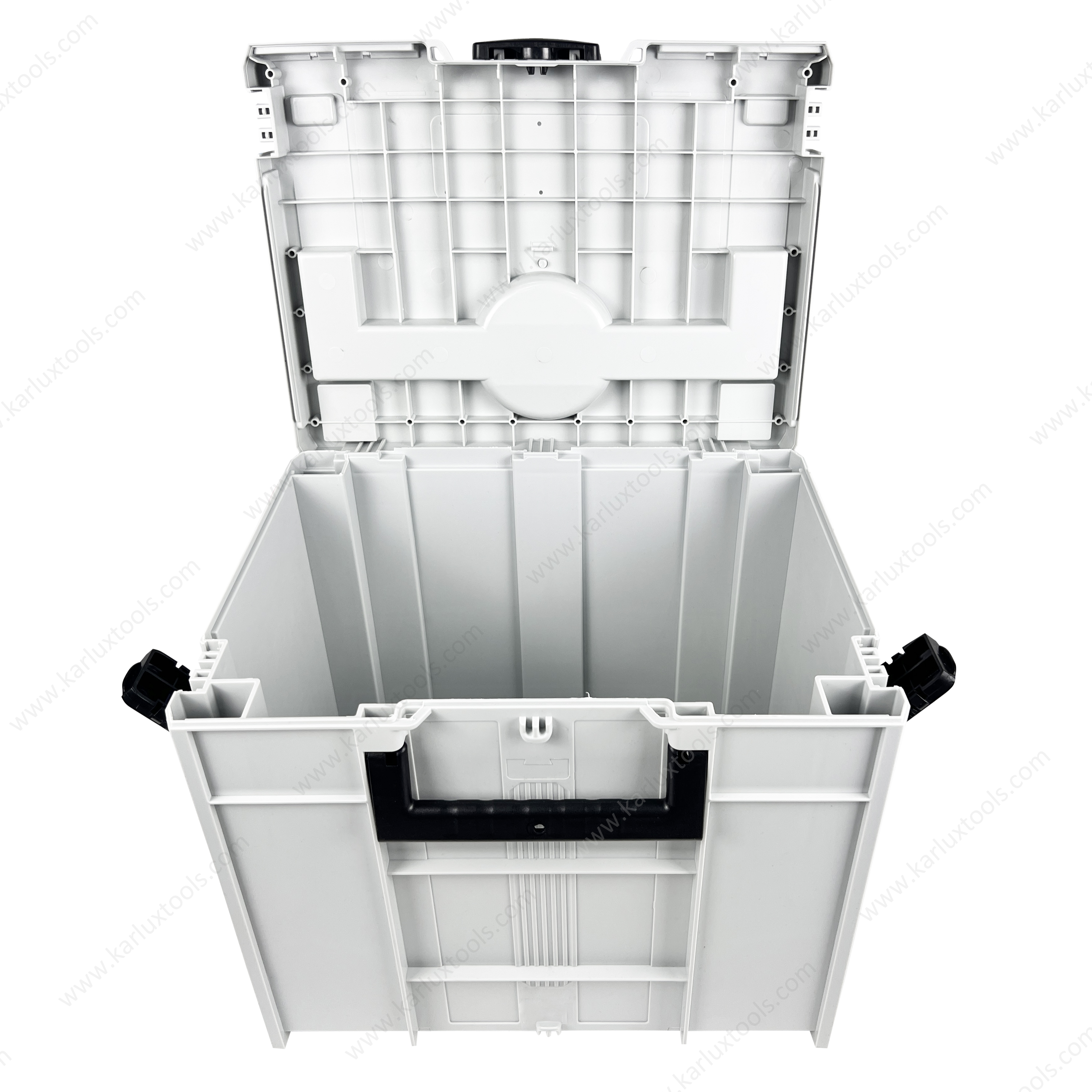40x30x34cm Large Storage Box Waterproof Dustproof Stackable Tool Case System ABS Plastic Tool Box Systainer Case with Handles