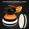 5inch 125mm Single Sided Flat Grid or Stripe Surface Wool Pad Buffing Pad Japanese Wool Polishing Pad Dual Action RO GA Polisher