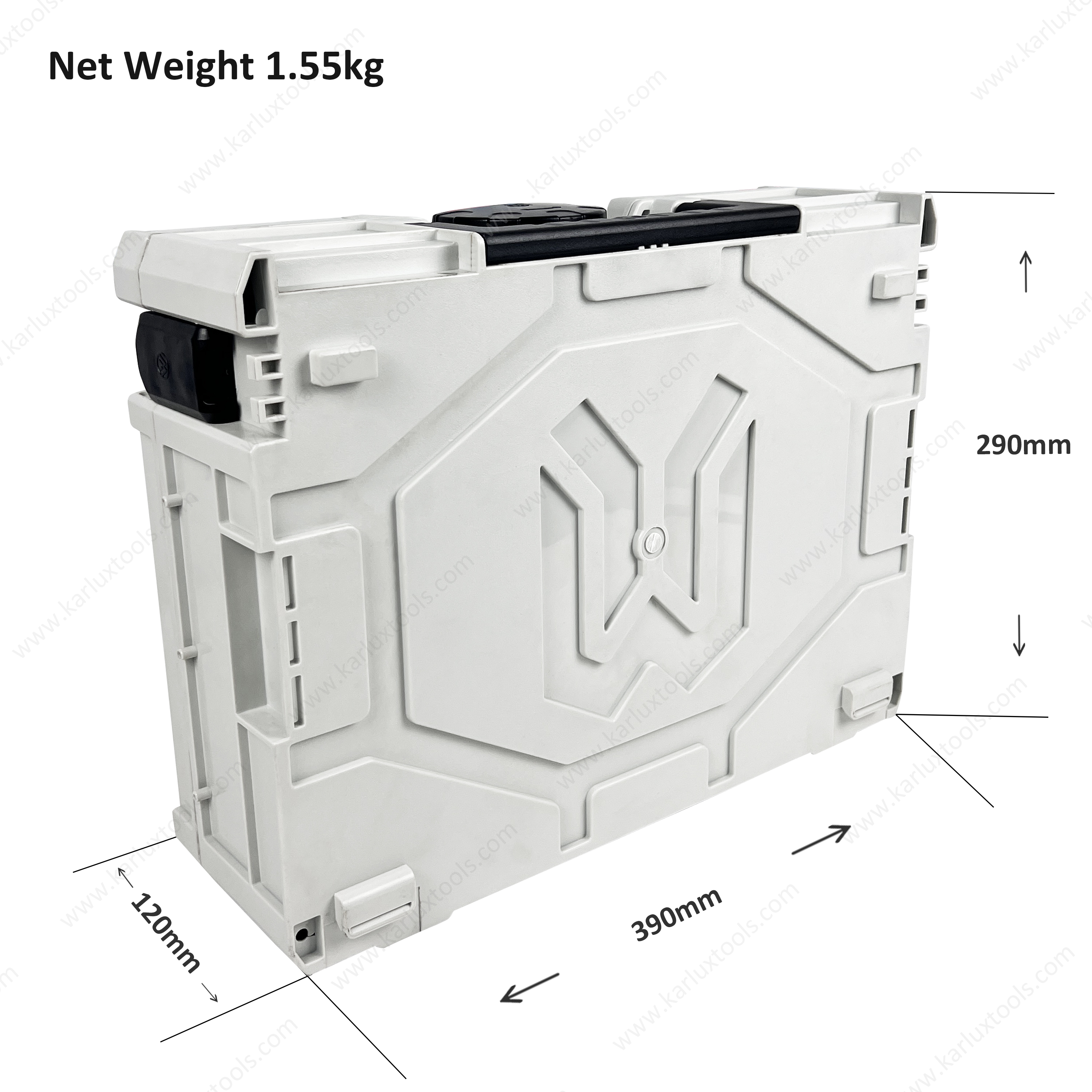 40x30x12cm Workshop Waterproof Dustproof Stackable Modular Tool Boxes System Systainer Storage Case for Tool Protection