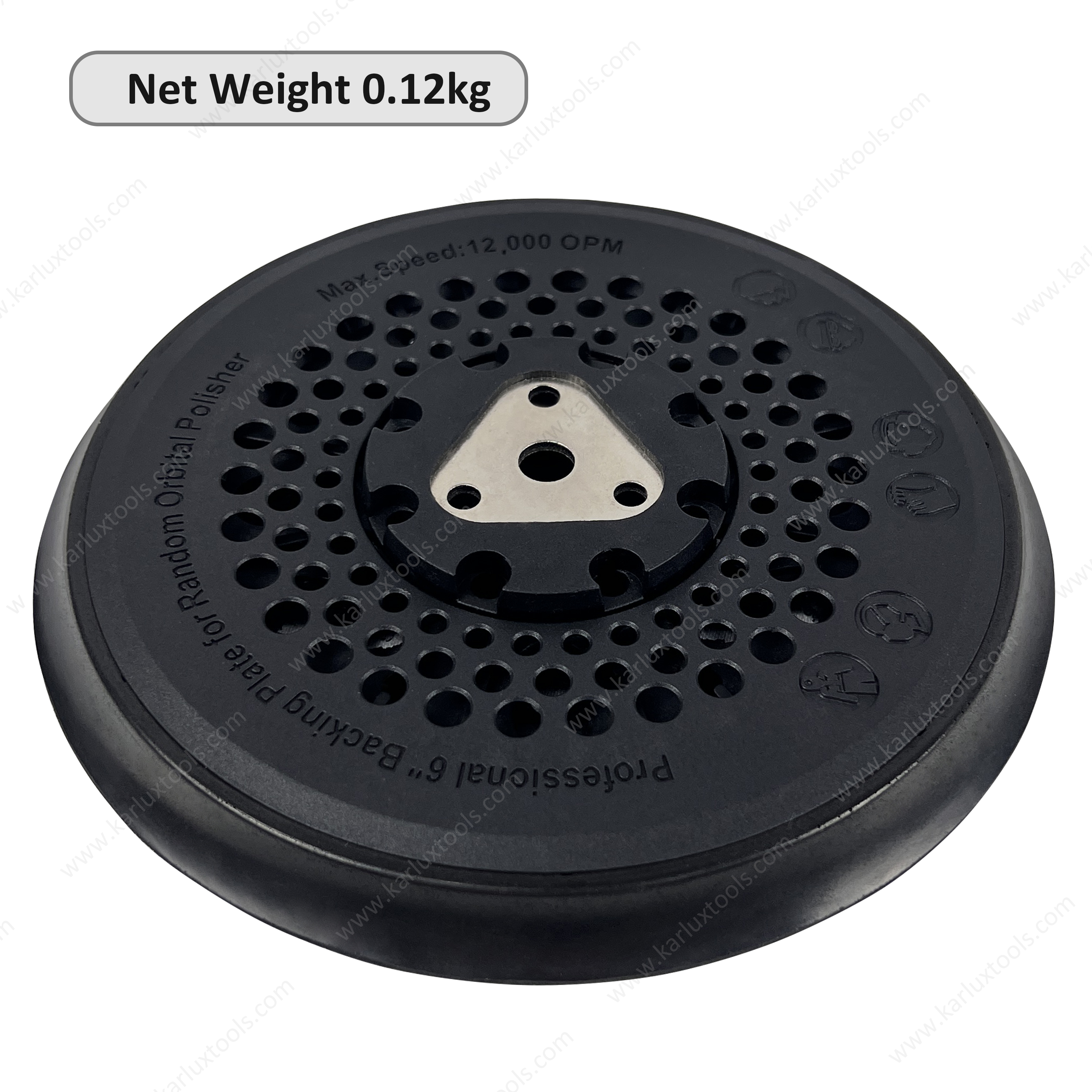 Professional 6 Inch 53 Holes Bevel Edge Grinding Pads Sanding Disc Backing Plate for Festool Sander Random Orbital Polisher