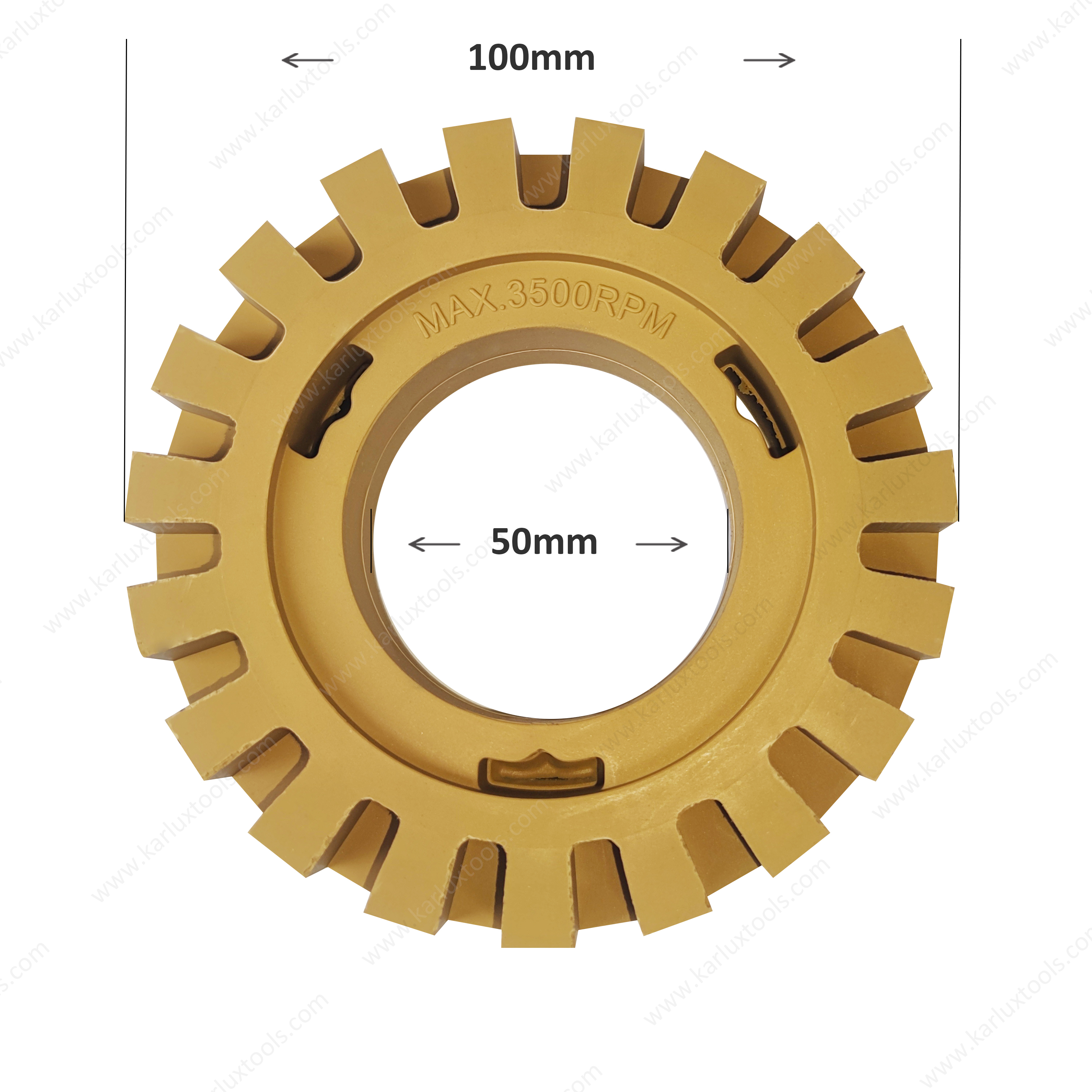 Resin Erasing Wheel 4inch (100mm) Thickness 30mm with Inner Diameter 50mm Thread