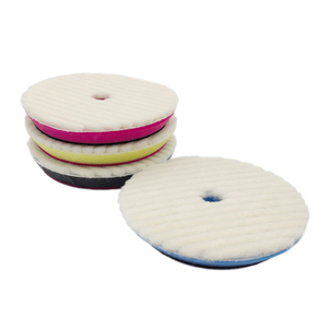 Wool Buffing Pad 2/3/4/5/6/7/8/9inch Flat. Grid or Stripe