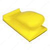 70x134mm Hook Loop Discs Backing Plate Yellow Block Pad Mouse Round Foam Hand Sanding Blocks