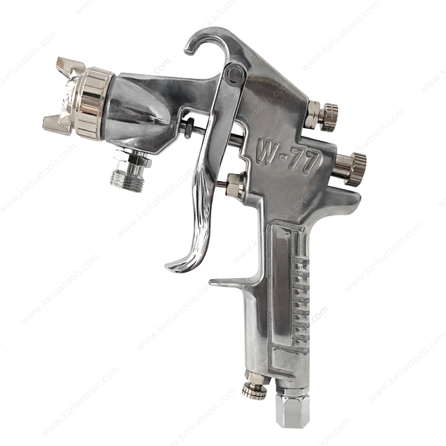 W-77-P 1.2mm Nozzle Industrial Pressure Feed Spray Gun Pneumatic Paint Repair Sprayer Air Paint Spray Gun