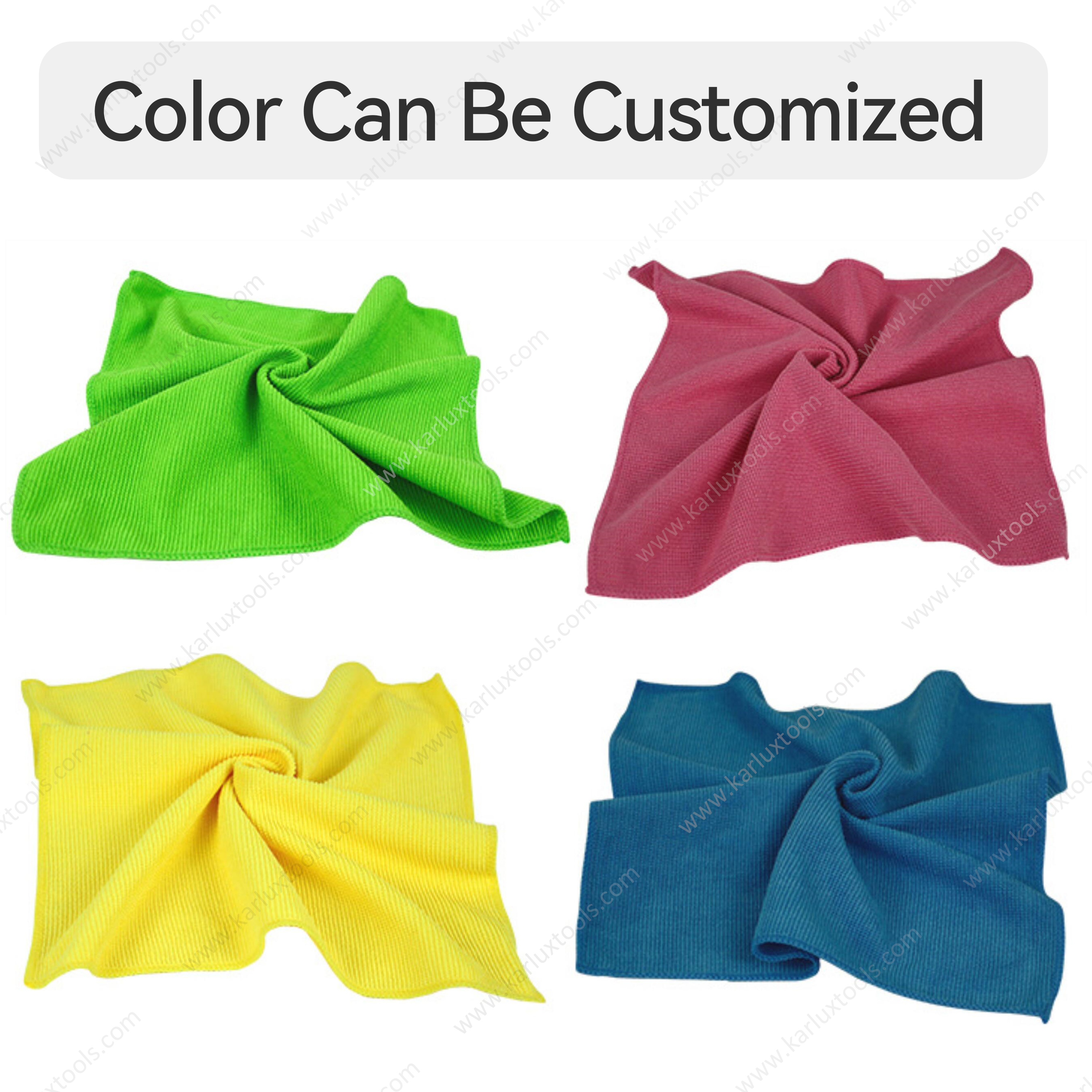 30x30cm 35x35cm 40x40cm 300GSM Microfiber Towel Small Pearl Free Polishing Towels Quick Drying Cleaning Cloth Car Wash Towels