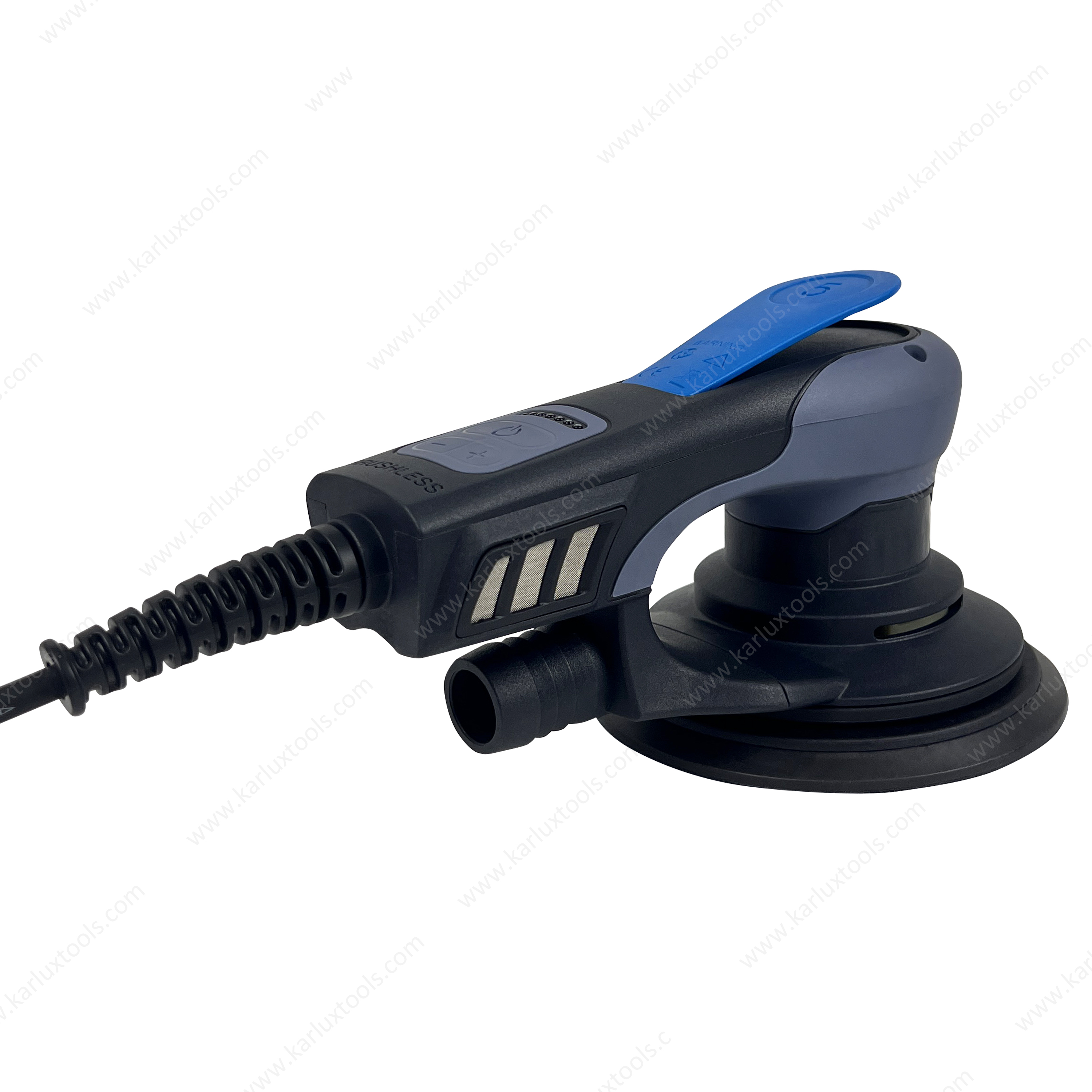 6Inch 150Mm 4,000-10,000Rpm Variable Speed Central Vacuum Sander Factory Sanding Power Tools Electric Random Orbital Sander