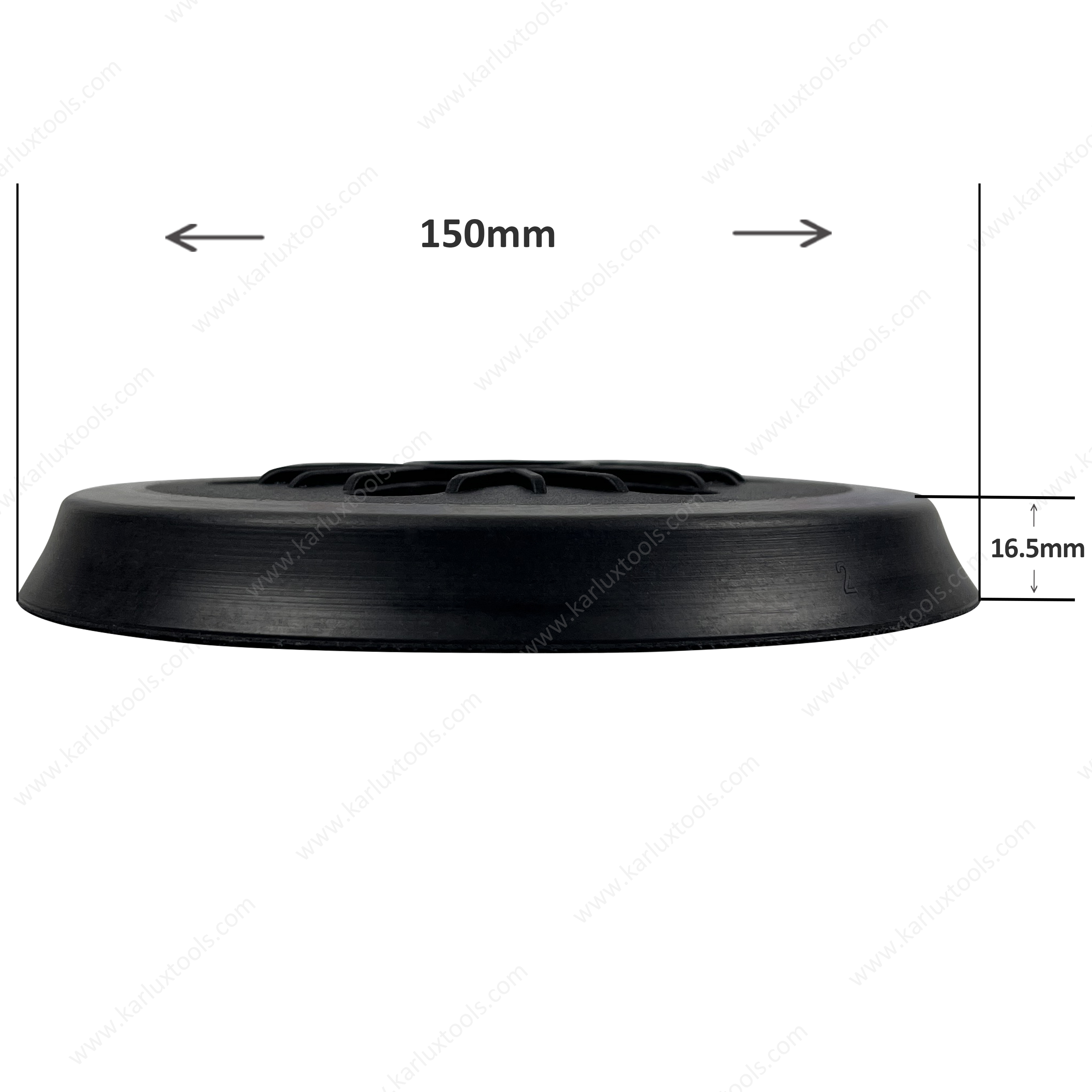 6inch(150mm) 6 Holes M8 Round Short-Hook Velcro Sander Pad Replacement Plate Backing Pad for Rotary Sander