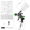 Air Spray Gun HVLP Nozzle 0.8/1.0