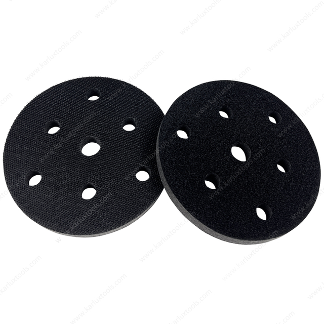 5inch 125mm 7 Holes Round Hook and Loop Sponge Cushion Soft Foam Sanding Interface Pad