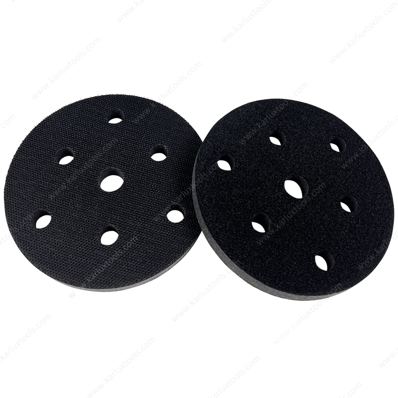 5inch 125mm 7 Holes Round Hook and Loop Sponge Cushion Soft Foam Sanding Interface Pad