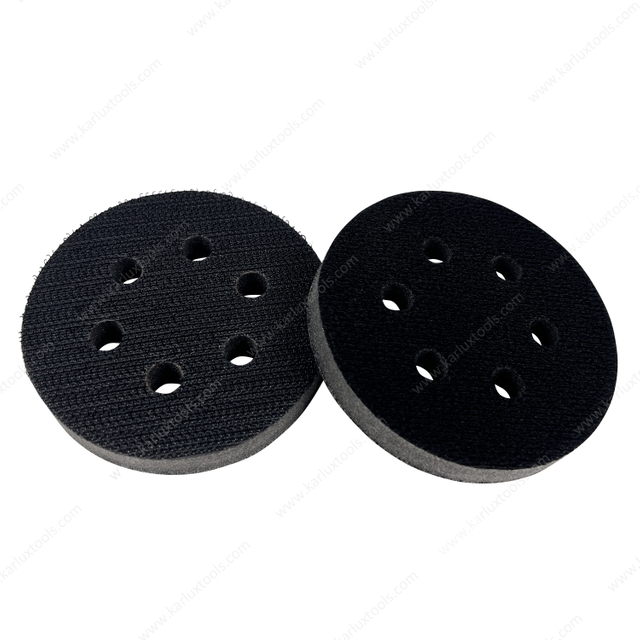 3inch 75mm 6 Holes ROUND Hook and Loop Sponge Cushion Buffer Backing Pad Foam Soft Interface Pad