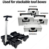 Lightweight Silent 4 Wheels Foldable Toolbox Platform Trolley Folding Carry Cart Fold Dolly Cart Used for Stackable Tool Boxes