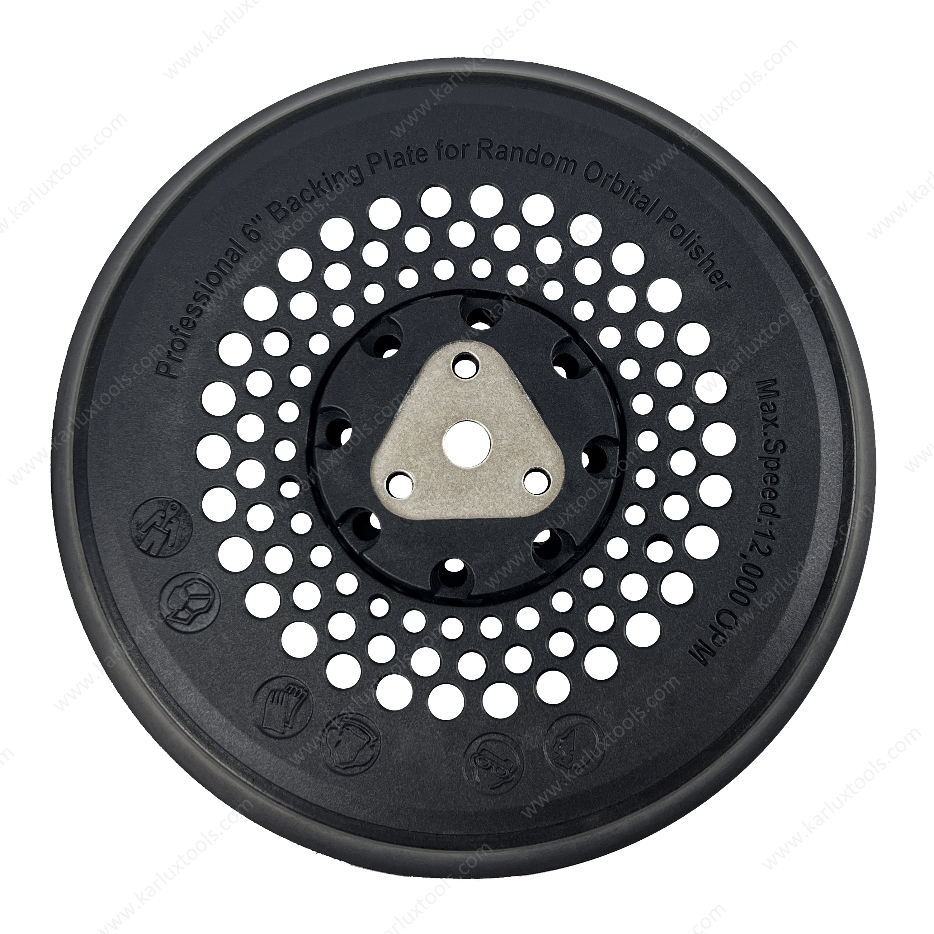 Professional 6 Inch 53 Holes Bevel Edge Grinding Pads Sanding Disc Backing Plate for Festool Sander Random Orbital Polisher