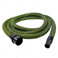 5M Diameter 56mm Green Dust Collecting Tube Anti-Static Vacuum Cleaner Tube Suction Pipe Dry Grinding Dust Suction Hose