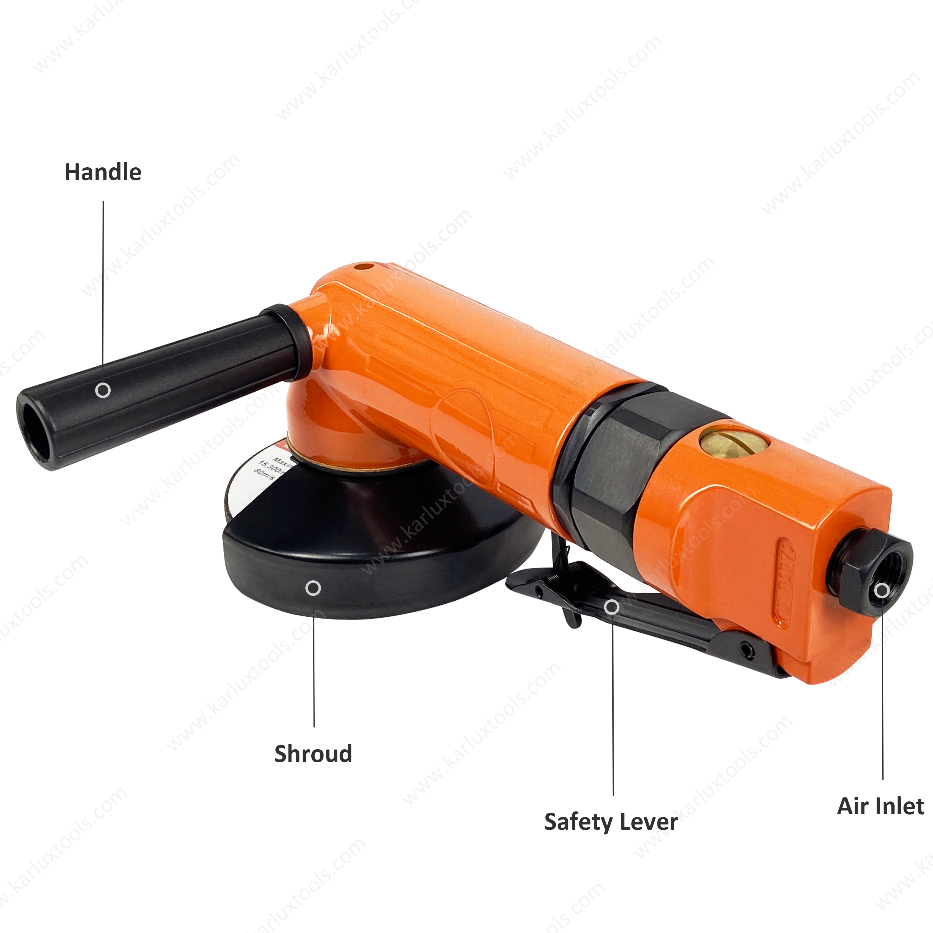 11000Rpm 4Inch Air Disc Grinder Trigger Pneumatic Air Angle Grinder